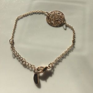 Cute dainty gold colour circle bracelet